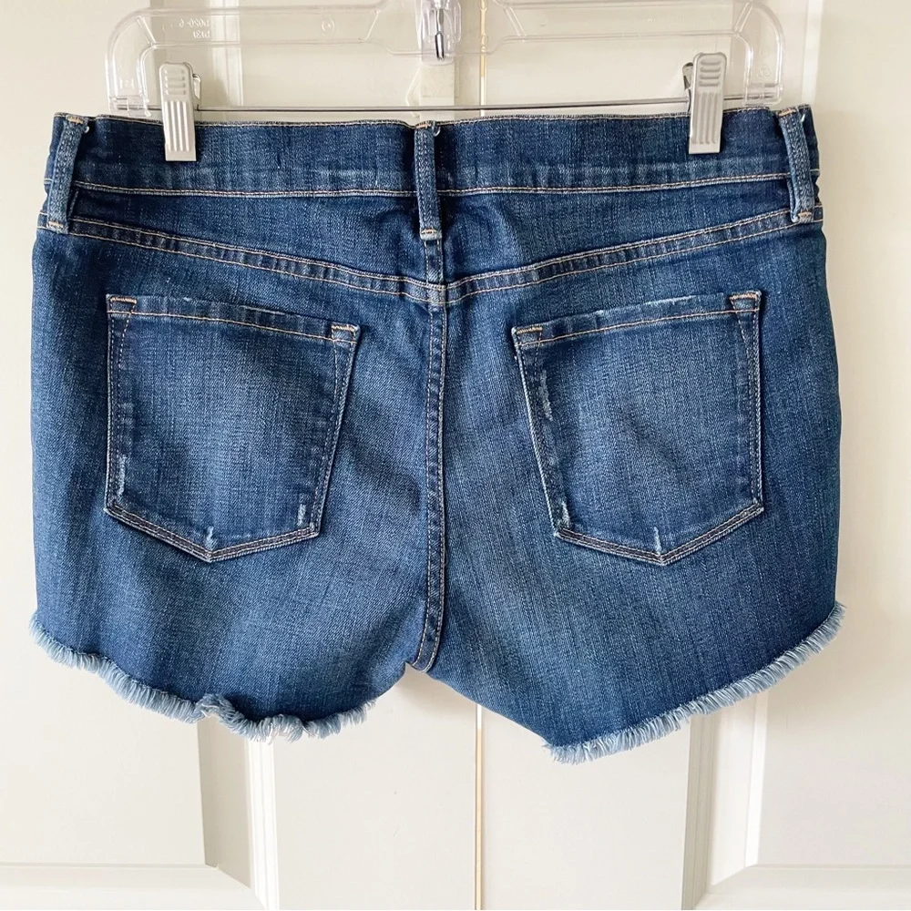 Frame Denim Le Cutoff Raw Hem Fulham Wash Low Rise Shorts Size 29 - Picture 11 of 12